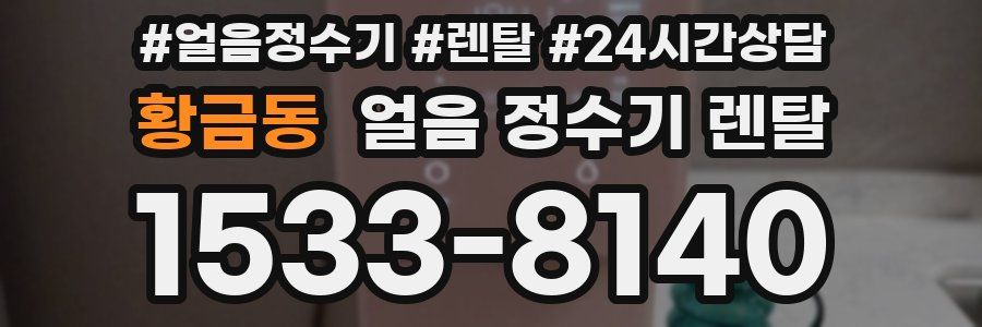 황금동 얼음 정수기 렌탈