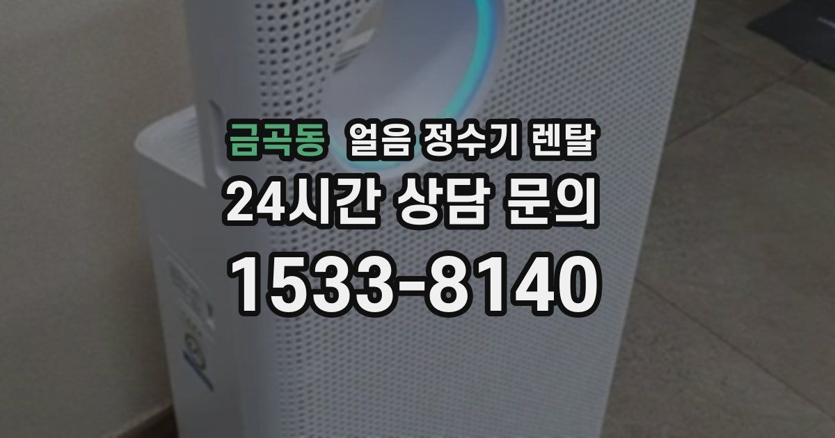 금곡동 얼음 정수기 렌탈