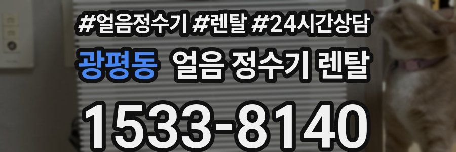 광평동 얼음 정수기 렌탈