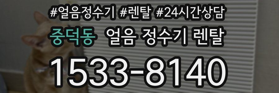 중덕동 얼음 정수기 렌탈