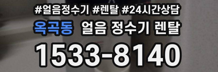 옥곡동 얼음 정수기 렌탈