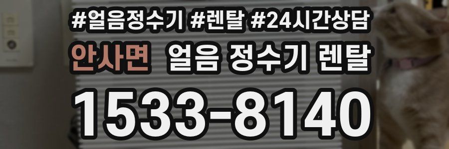 안사면 얼음 정수기 렌탈