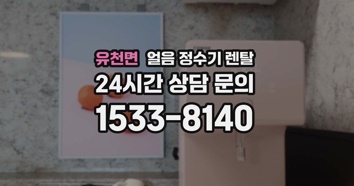 유천면 얼음 정수기 렌탈