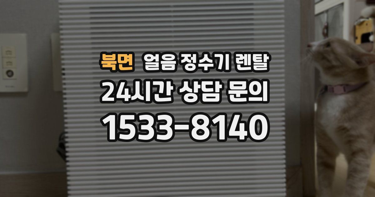 북면 얼음 정수기 렌탈