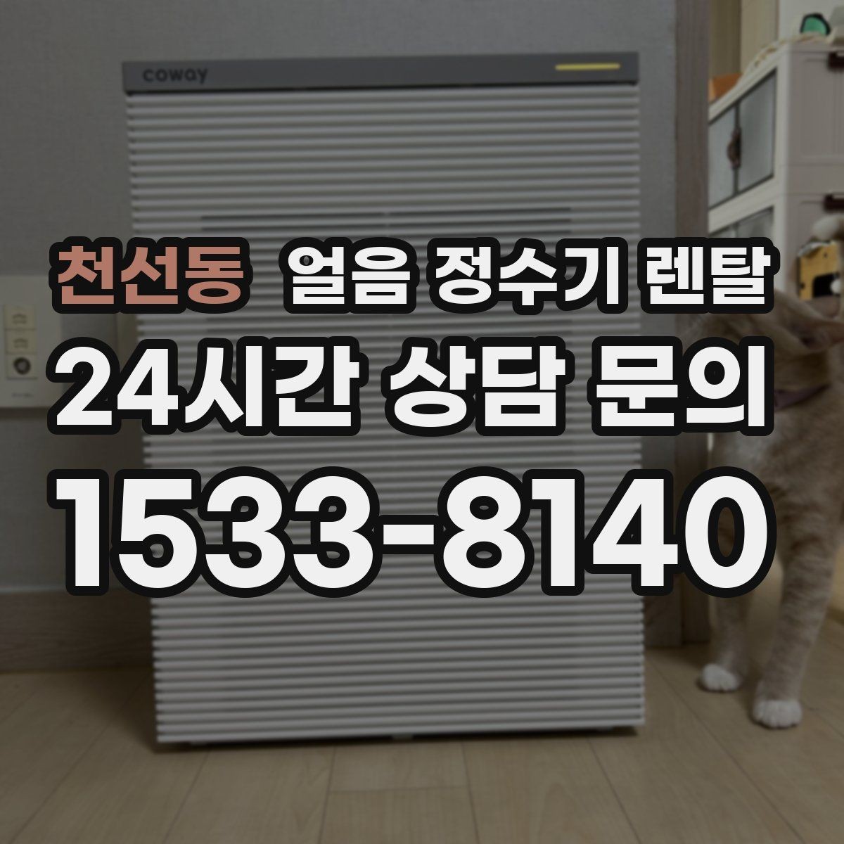 천선동 얼음 정수기 렌탈 설치 가능 여부를 빠르게 판단하는 방법