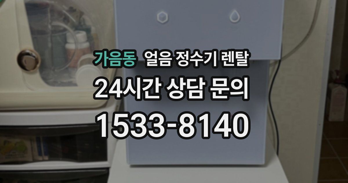 가음동 얼음 정수기 렌탈