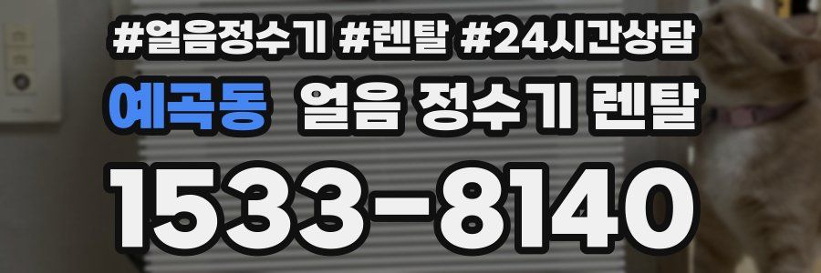 예곡동 얼음 정수기 렌탈