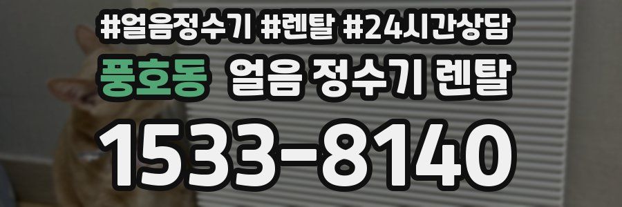 풍호동 얼음 정수기 렌탈