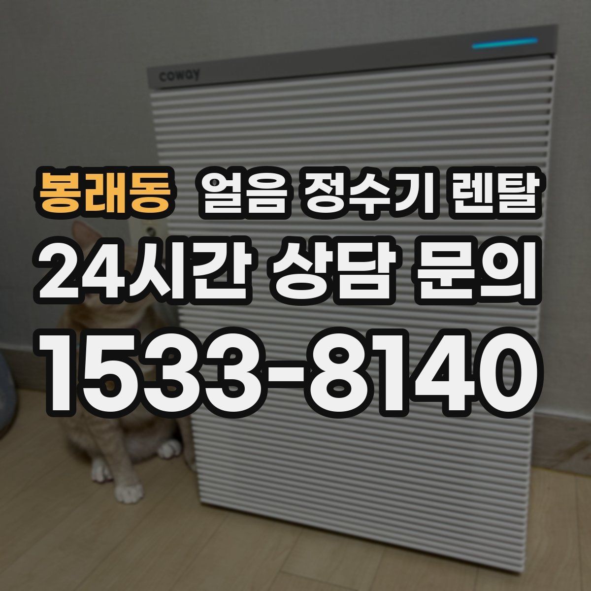 봉래동 얼음 정수기 렌탈 얼음이 잘 녹는다면 '크기' 선택부터