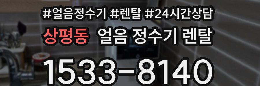 상평동 얼음 정수기 렌탈