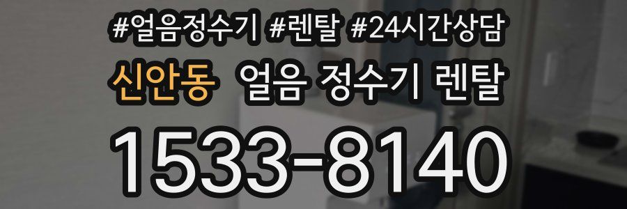 신안동 얼음 정수기 렌탈