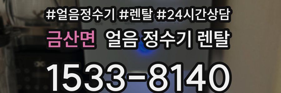 금산면 얼음 정수기 렌탈