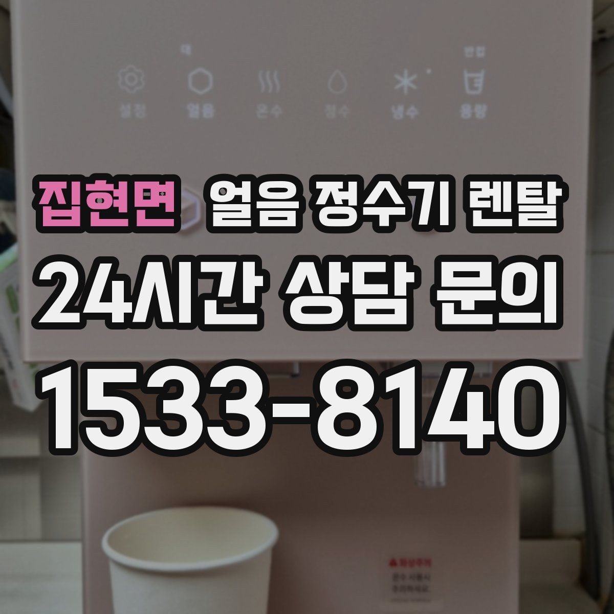 집현면 얼음 정수기 렌탈 냉온수보다 얼음이 우선이라면 보는 포인트