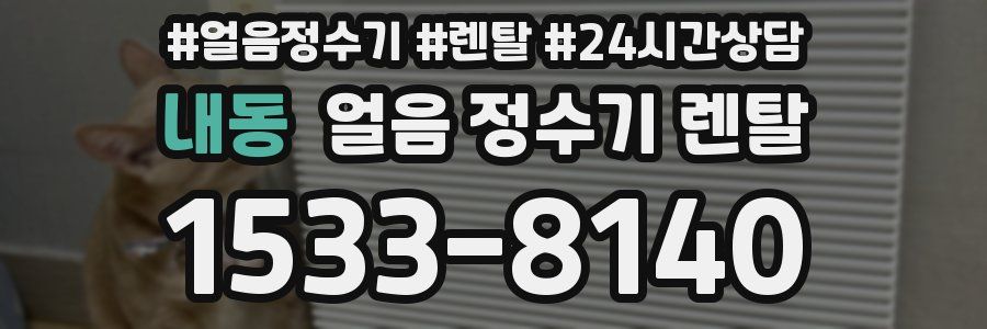 내동 얼음 정수기 렌탈