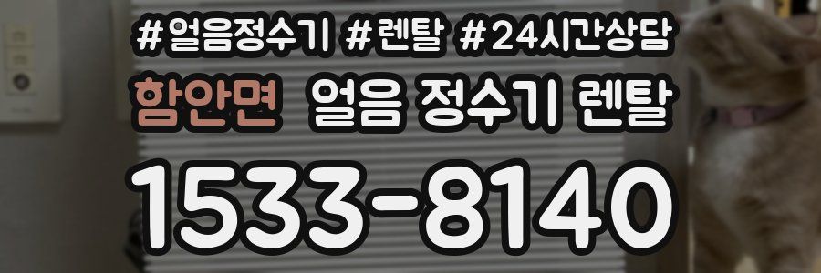 함안면 얼음 정수기 렌탈