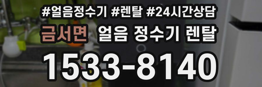 금서면 얼음 정수기 렌탈