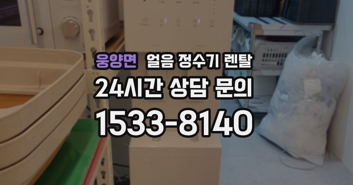 웅양면 얼음 정수기 렌탈