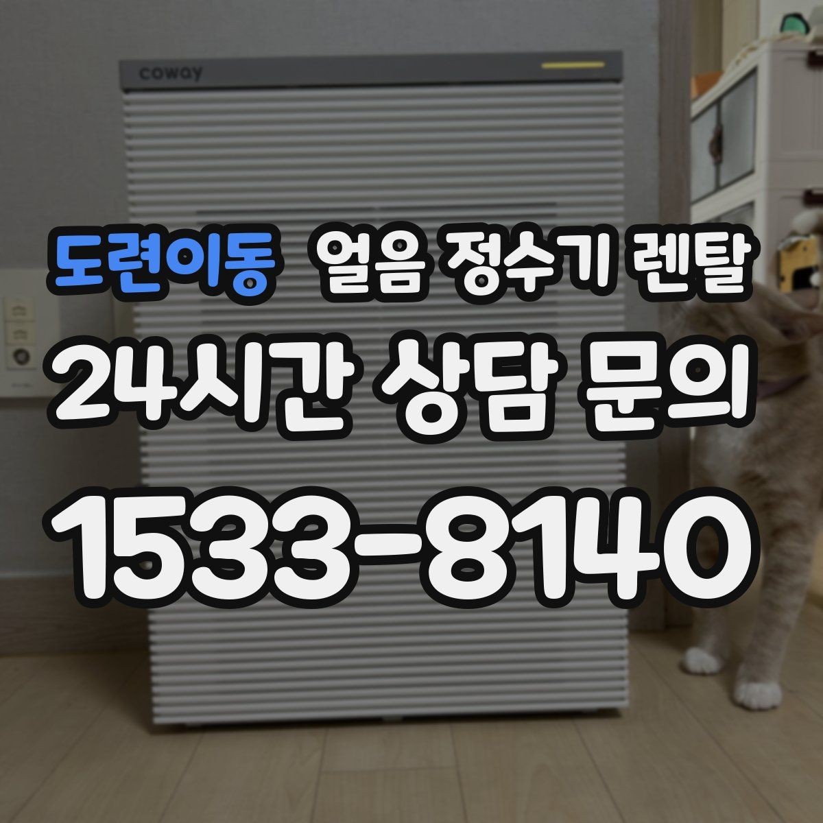 도련이동 얼음 정수기 렌탈 가족이 많을수록 얼음 용량이 중요