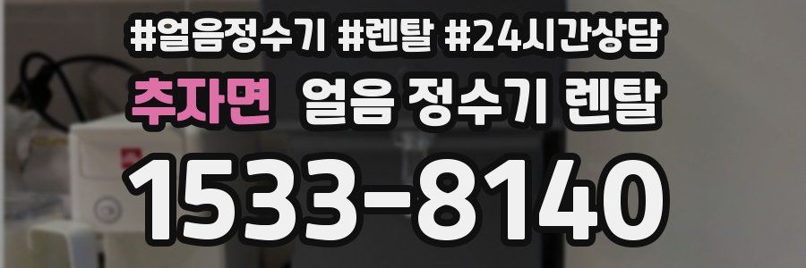 추자면 얼음 정수기 렌탈