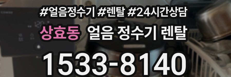 상효동 얼음 정수기 렌탈