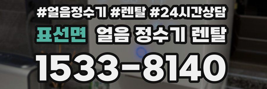 표선면 얼음 정수기 렌탈