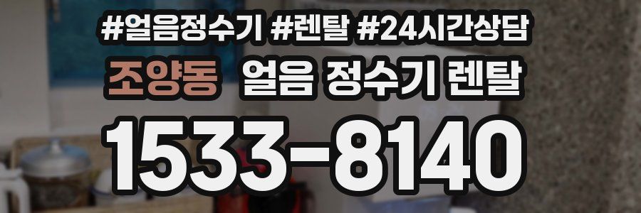 조양동 얼음 정수기 렌탈