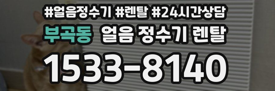 부곡동 얼음 정수기 렌탈