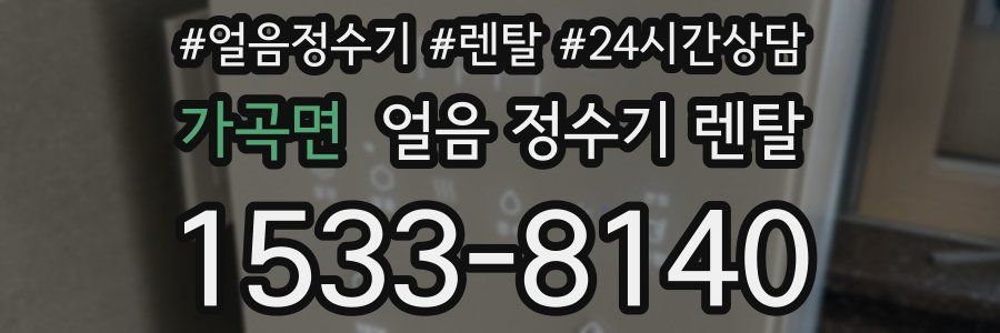 가곡면 얼음 정수기 렌탈