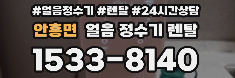 안흥면 얼음 정수기 렌탈