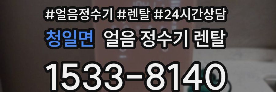 청일면 얼음 정수기 렌탈