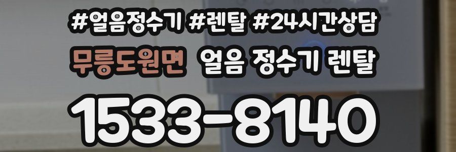 무릉도원면 얼음 정수기 렌탈