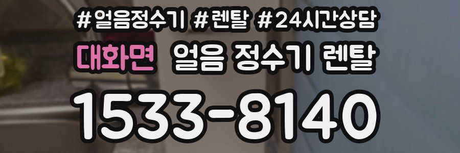 대화면 얼음 정수기 렌탈