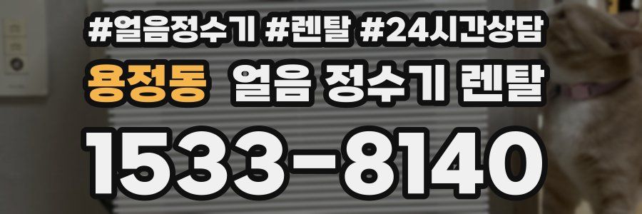 용정동 얼음 정수기 렌탈