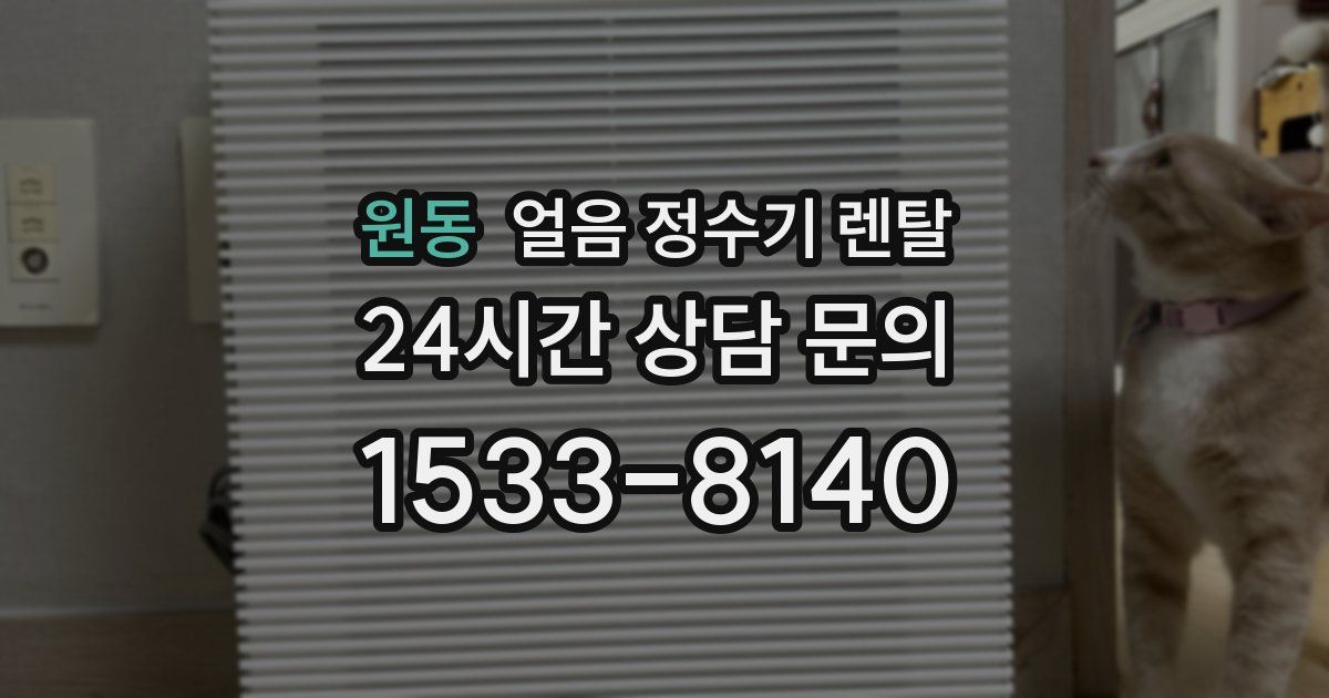 원동 얼음 정수기 렌탈