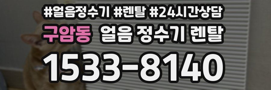 구암동 얼음 정수기 렌탈