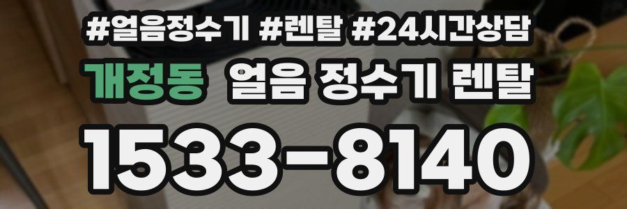 개정동 얼음 정수기 렌탈