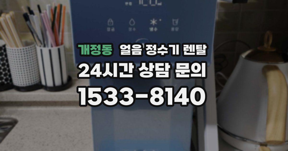 개정동 얼음 정수기 렌탈