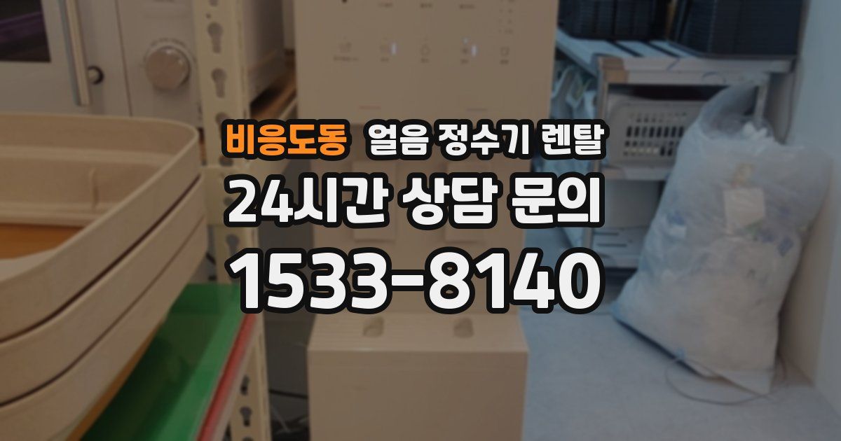 비응도동 얼음 정수기 렌탈