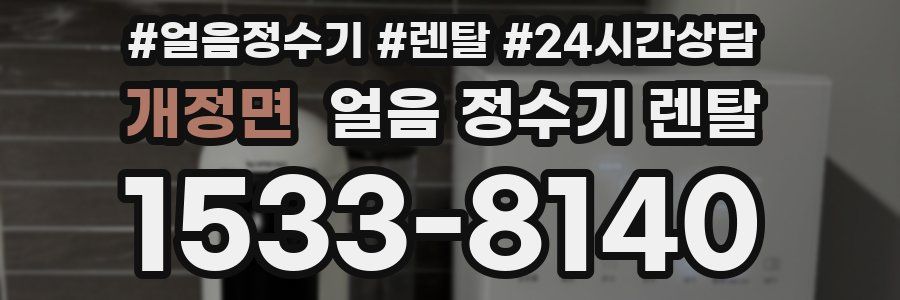 개정면 얼음 정수기 렌탈