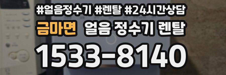 금마면 얼음 정수기 렌탈