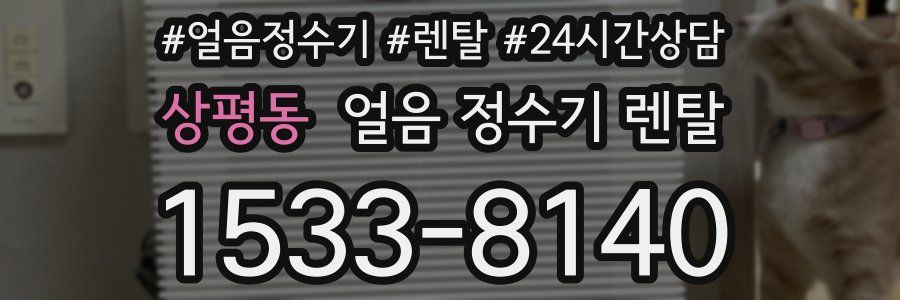 상평동 얼음 정수기 렌탈