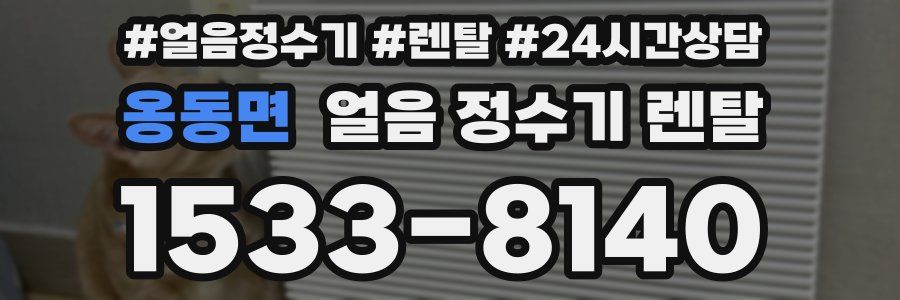 옹동면 얼음 정수기 렌탈