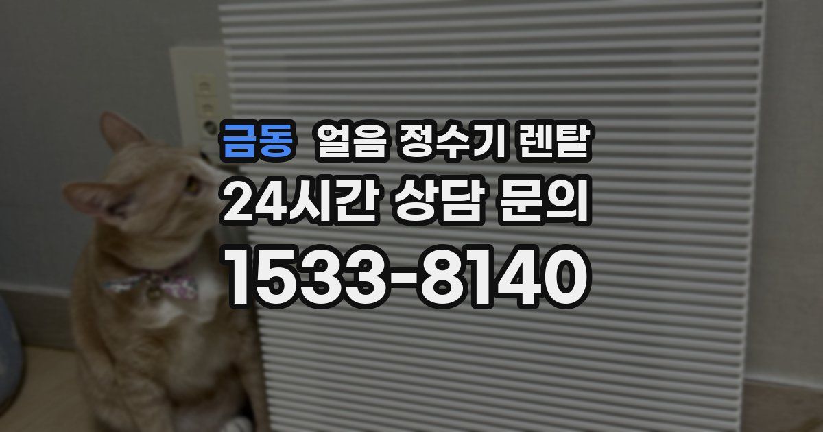 금동 얼음 정수기 렌탈