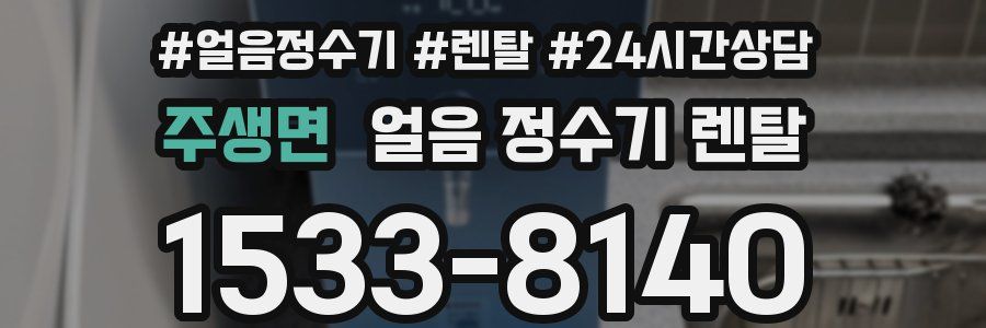 주생면 얼음 정수기 렌탈