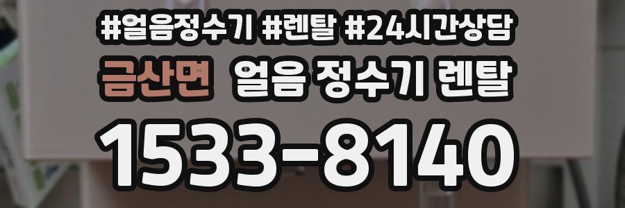 금산면 얼음 정수기 렌탈