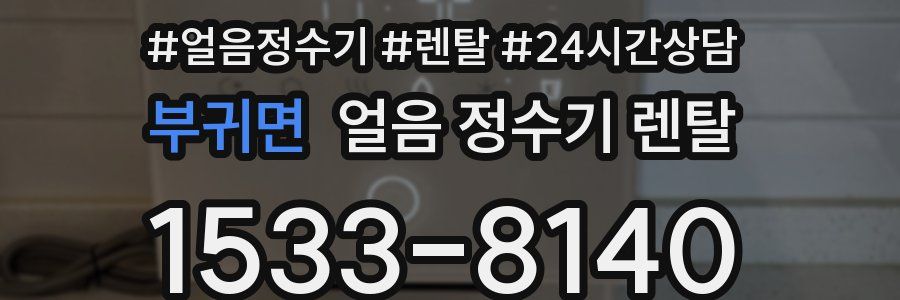 부귀면 얼음 정수기 렌탈