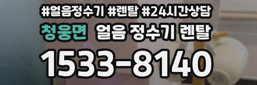 청웅면 얼음 정수기 렌탈