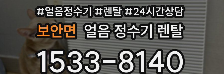 보안면 얼음 정수기 렌탈