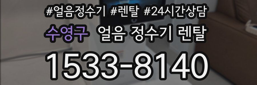 수영구 얼음 정수기 렌탈