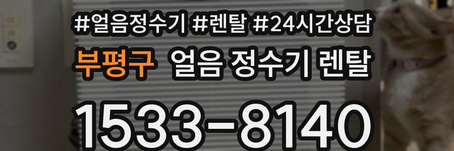 부평구 얼음 정수기 렌탈